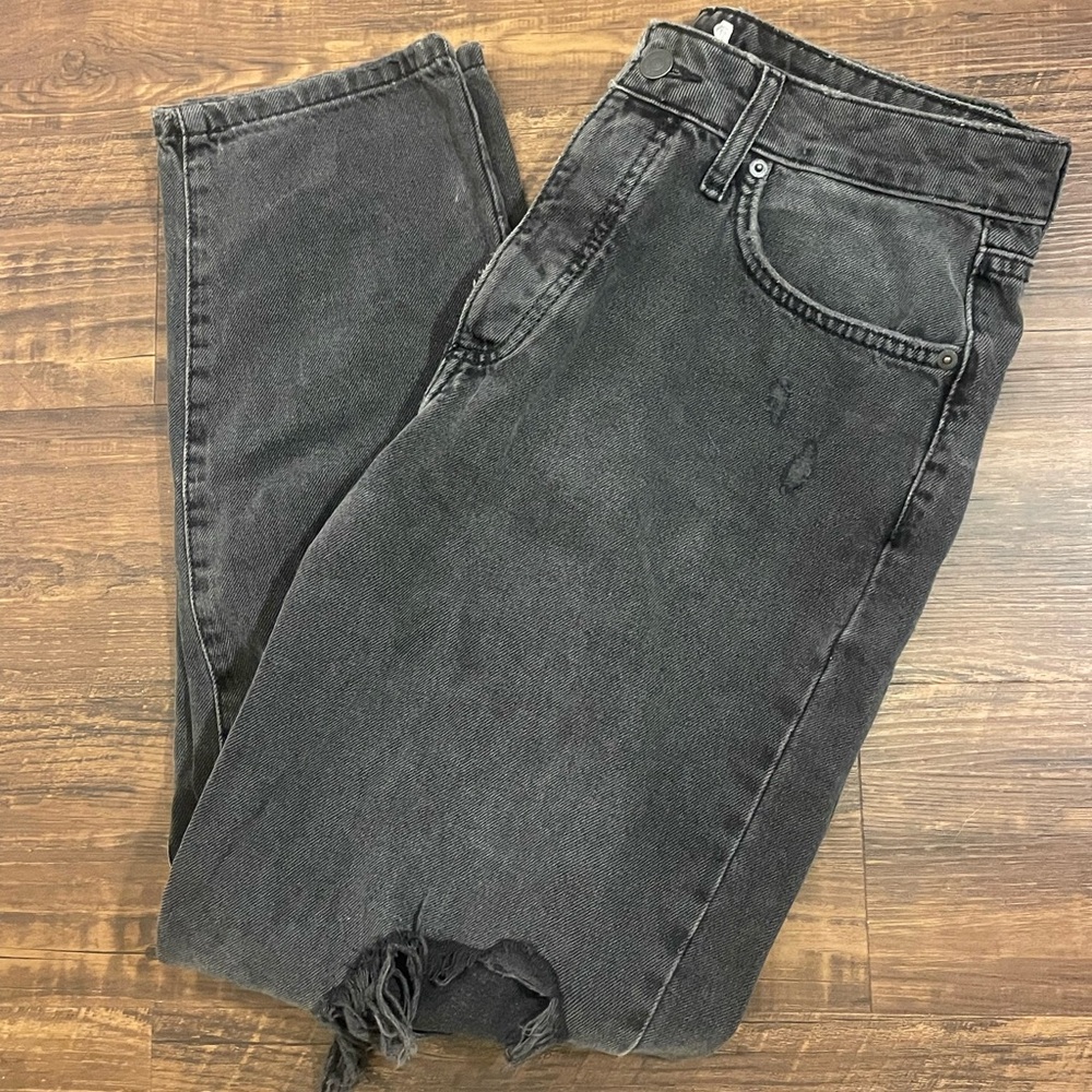 Forever 21 Black Distressed Jeans